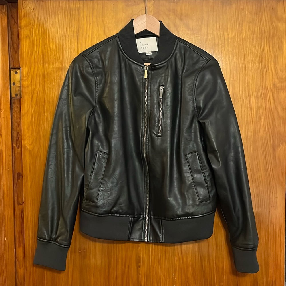 A NEW DAY faux leather bomber jacket